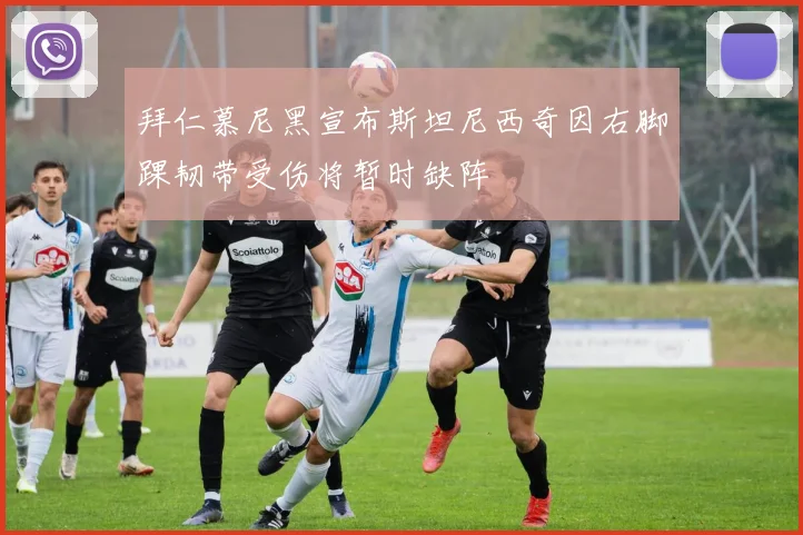 拜仁慕尼黑宣布斯坦尼西奇因右脚踝韧带受伤将暂时缺阵